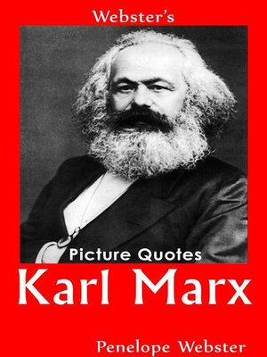 cover image of Webster's Karl Marx Picture Quotes